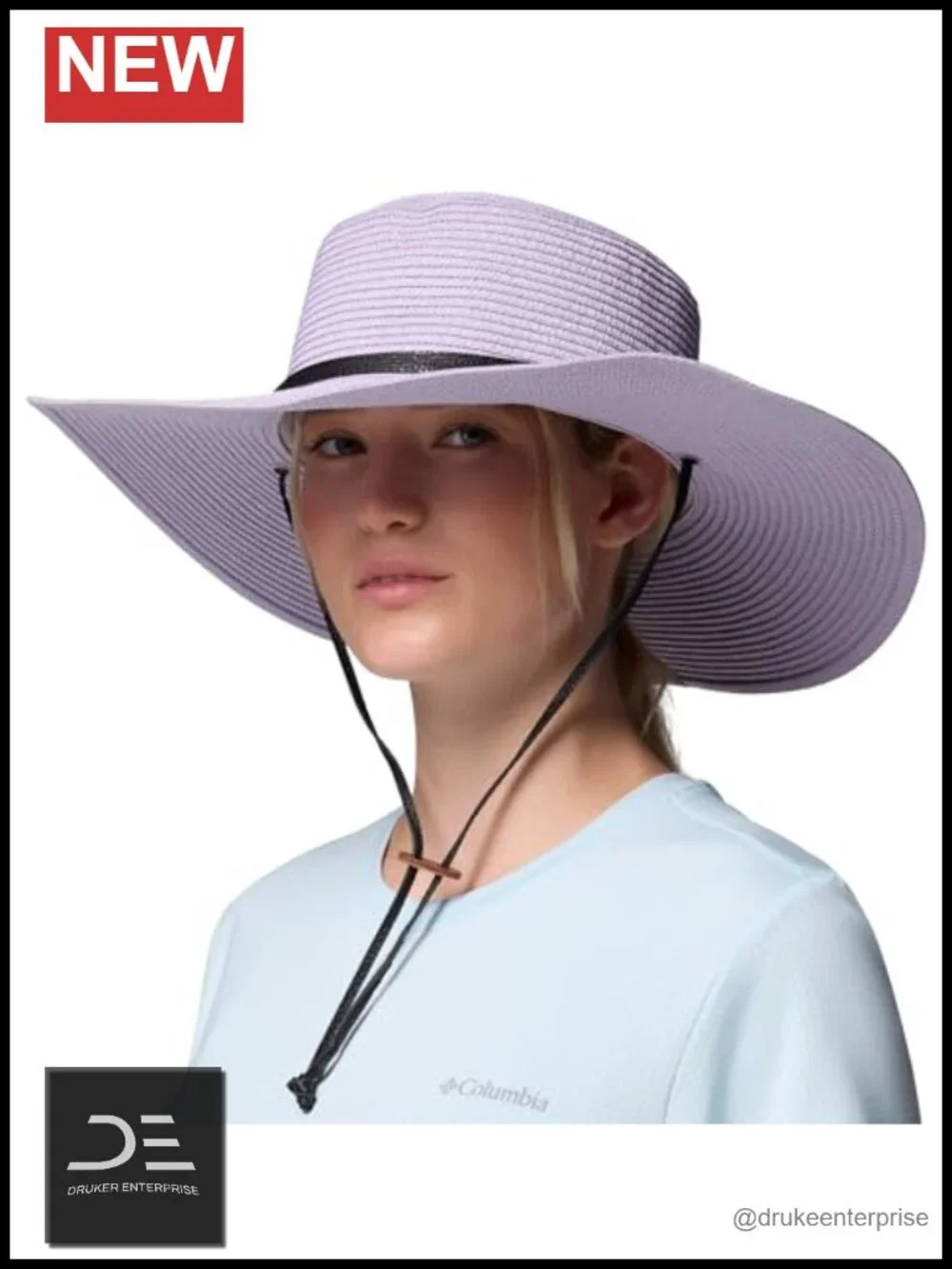 Packable Sun Hat with Adjustable Chin Strap